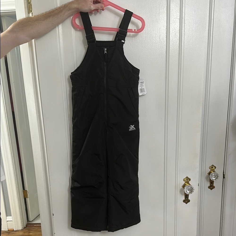 Kids Black Snow Bib by ZeroXposur